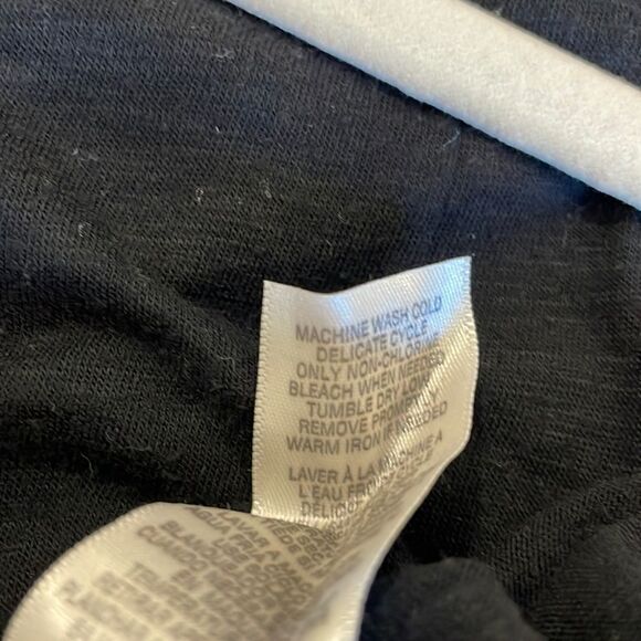 SPLENDID black maxi dress cap sleeve belt tie x small - Picture 12 of 12